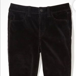 AMERICAN EAGLE SUPER STRETCH HI-RISE CORDUROY JEGGING WOMEN SIZE 18 LONG NWT